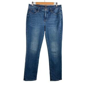 NYDJ Sheri Slim Jeans lift tuck technology stretch blue 90s straight sz 8